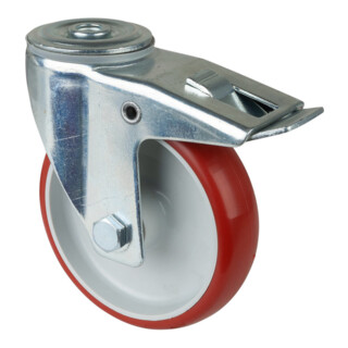 BS Rollen Lenkrolle L121.B31 Totalfeststeller Ø 125mm 150kg Stahl verzinkt