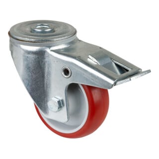 BS Rollen Lenkrolle L121.B31 Totalfeststeller Ø 80mm 125kg Stahl verzinkt