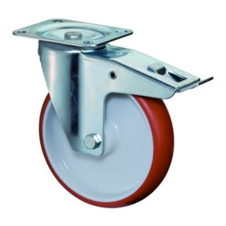 BS Rollen Lenkrolle L420.B31 Totalfeststeller Ø 200mm 300kg Stahl verzinkt