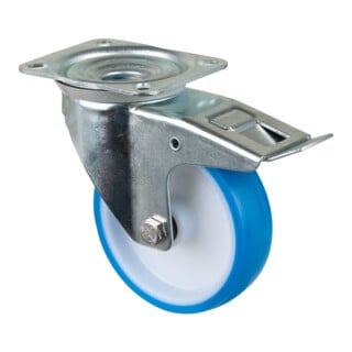 BS Rollen Lenkrolle L420.B36 Totalfeststeller Rad Ø 150mm 200kg Stahl verzinkt