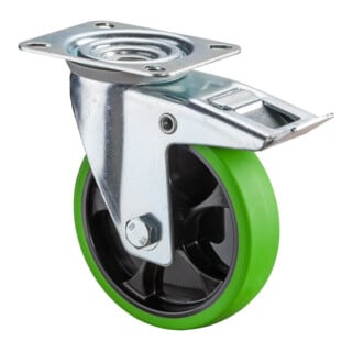 BS Rollen Lenkrolle L420.B44.04 Totalfeststeller Ø 125mm 120kg Stahl verzinkt