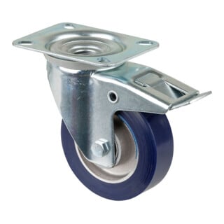 BS Rollen Lenkrolle L420.B91 Totalfeststeller Rad Ø 100mm 150kg Stahl verzinkt