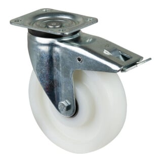 BS Rollen Lenkrolle L620.B15 mit Totalfeststeller Ø 200 B 50mm Kunststoffplatte