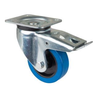 BS Rollen Lenkrolle L620.B61 Totalfeststeller Platte Ø 125 B 45mm