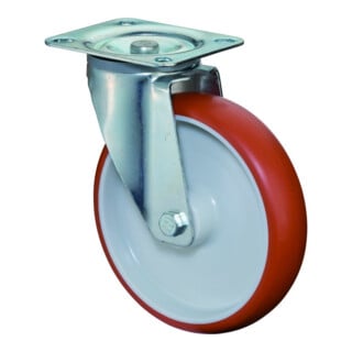 BS Rollen Lenkrolle LB500.B31 Rad Ø 125mm 180kg Stahl verzinkt