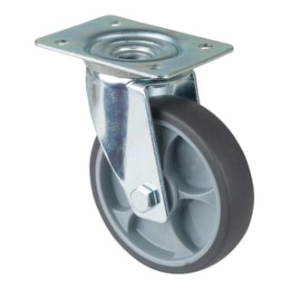 BS Rollen Lenkrolle LS400.A85 Ø 125mm B 32mm 120kg TPR grau