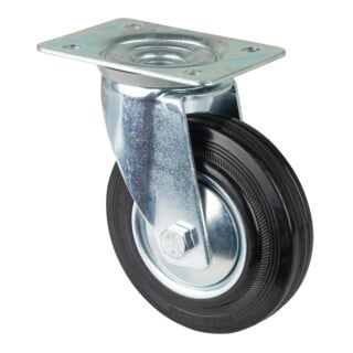 BS Rollen Lenkrolle LS400.B55 Rad Ø 125mm 100kg Stahl verzinkt
