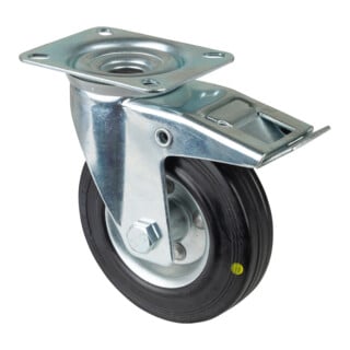 BS Rollen Lenkrolle LS400.B58 Ø 125mm 115kg Stahl verzinkt