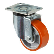 BS Rollen Lenkrolle N100.B90, mit Platte, Durchmesser 100, B 40mm 280kg, Guss-Polyurethan