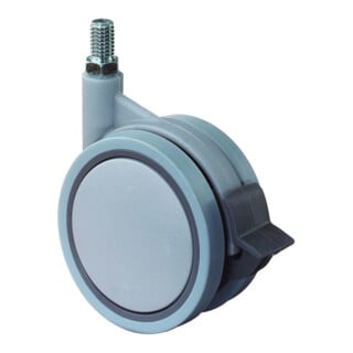 BS Rollen Lenkrollen Doppelrolle F329 Rad Ø 75mm Kunststoff Feststeller