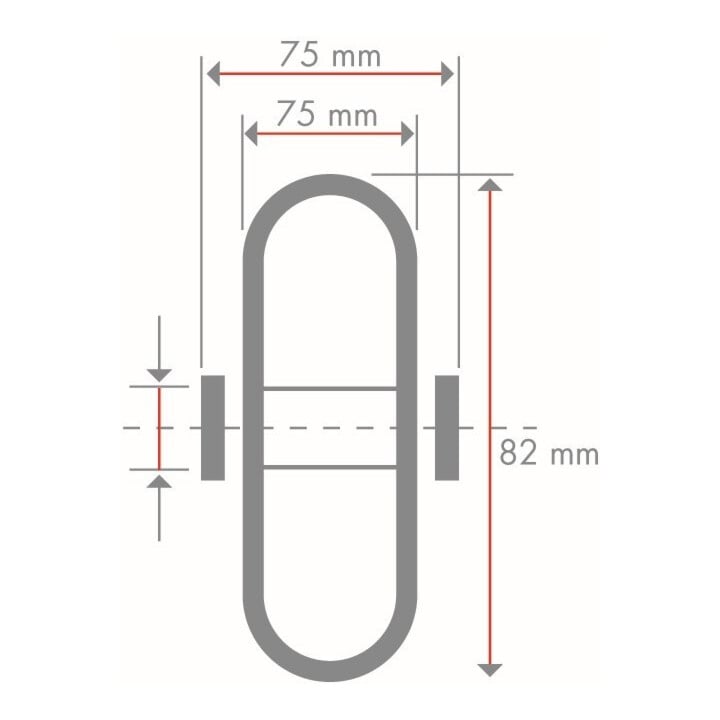 BS Rollen Polyurethanrad C40.82.20D Raddurchmesser 82 mm