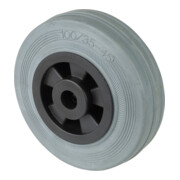 BS Rollen Rad, Raddurchmesser 100, B46 grau, Achs, Durchmesser 12 70kg