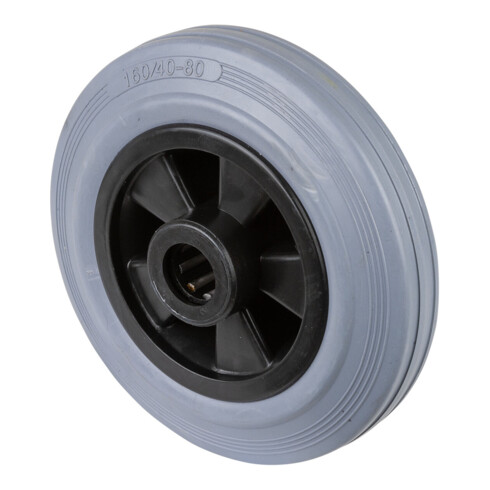 BS Rollen Rad, Raddurchmesser 160, B46 grau, Achs, Durchmesser 20 135kg