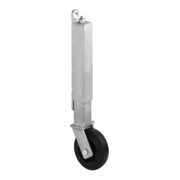 BS Rollen Roue de portail E30 Ø 100mm à visser Caoutchouc, noir