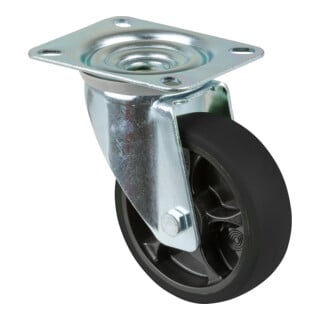BS Rollen Roue de transport L410.B44.101.06 plastique noir 100 mm roulement à billes