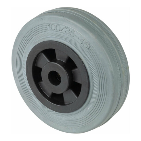 BS Rollen Roue, diamètre 100, B46 gris, axe diamètre 12, 70kg