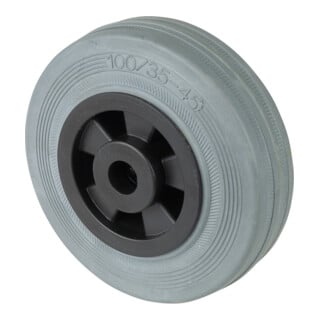 BS Rollen Roue, diamètre 100, B46 gris, axe diamètre 12, 70kg