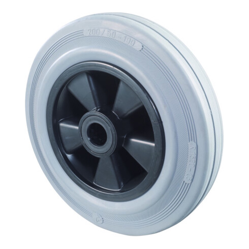 BS Rollen Roue, diamètre 200, B46 gris, axe diamètre 20, 205kg