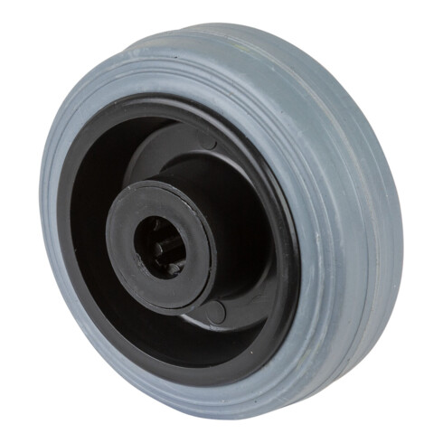 BS Rollen Roue, diamètre 80, B46 gris, axe diamètre 12, 50 kg