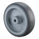 BS Rollen Roue en caoutchouc Ø 75 mm, plastique, gris, capacité 60 kg, palier lisse-1