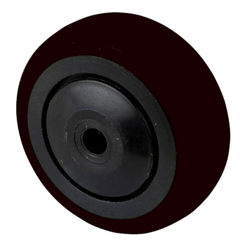 BS Rollen Roue en caoutchouc 50 mm noir, corps de roue plastique noir, KL