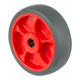 BS Rollen Roue en caoutchouc B44, diamètre 100, F003 gris, axe diamètre 12, 100kg-1