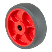 BS Rollen Roue en caoutchouc B44, diamètre 100, F003 gris, axe diamètre 12, 100kg