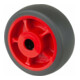 BS Rollen Roue en caoutchouc B44.F003, diamètre 80 gris, axe diamètre 12, 100kg-1