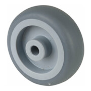 BS Rollen Roue en caoutchouc, diamètre 50, A80 gris, axe diamètre 6, 50kg