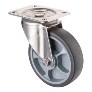 BS Rollen Roulette de transport en acier inoxydable (H100 × I43 × P160)