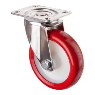 BS Rollen Roulette de transport en acier inoxydable (H100×I26×P127)