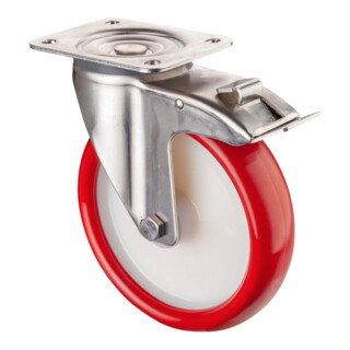 BS Rollen Roulette de transport en acier inoxydable (H120.B26.201)