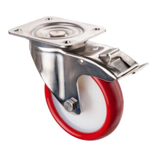 BS Rollen Roulette de transport en acier inoxydable (H120.I26.151)