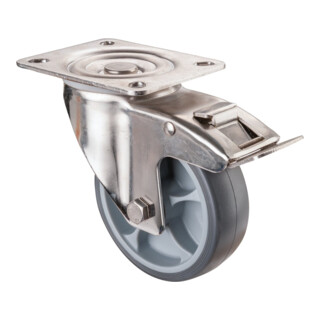 BS Rollen Roulette de transport en acier inoxydable (H120.I43.101)