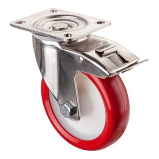 BS Rollen Roulette de transport en acier inoxydable (H120×I26×P127)