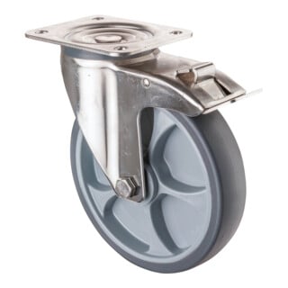 BS Rollen Roulette de transport en acier inoxydable (H120×I43×P201)
