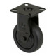 BS Rollen Roulette fixe A810.A85.075, diamètre 75 mm, L 25 mm, 60 kg avec plaque de fixation, gris-1
