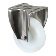 BS Rollen Roulette fixe, diamètre 150 mm, L 45 mm, 700 kg, HS110 .B14, avec plaque de fixation blanche