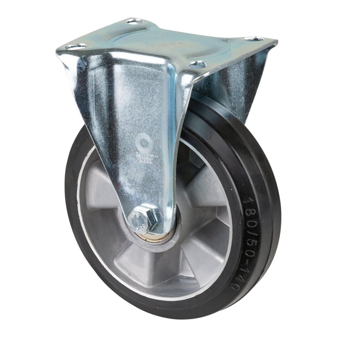 BS Rollen Roulette fixe, diamètre 180 mm L410.B80 300 kg, acier galvanisé