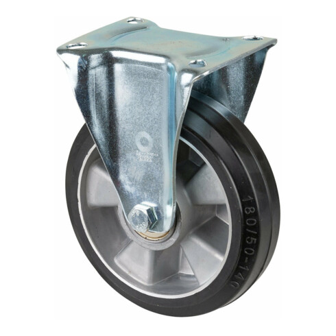 BS Rollen Roulette fixe, diamètre 180 mm L410.B80 300 kg, acier galvanisé