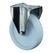 BS Rollen Roulette fixe, diamètre 200 mm, L 50 mm, 700 kg, HS110 .B14, avec plaque de fixation blanche