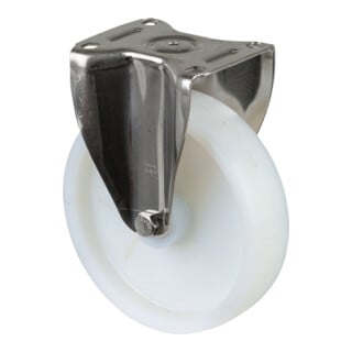 BS Rollen Roulette fixe HS110.B14 Roue Ø 200 mm 450 kg Acier inoxydable