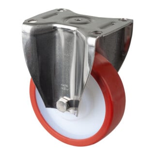 BS Rollen Roulette fixe HS110.B27 Roue Ø 150 mm 450 kg Acier inoxydable