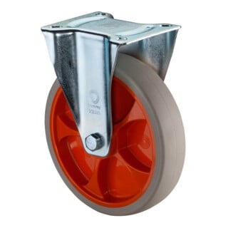 BS Rollen Roulette fixe L410.B44.02 Roue Ø 200 mm 200 kg Acier galvanisé
