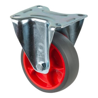 BS Rollen Roulette fixe L410.B44.03 Roue Ø 100 mm 110 kg Acier galvanisé