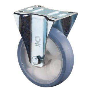 BS Rollen Roulette fixe L410.B44.05 Roue Ø 125 mm 120 kg Acier galvanisé