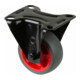 BS Rollen Roulette fixe L810.B44.081.03, diamètre 80 mm, L 32 mm, 100 kg avec plaque de fixation, gris-1