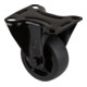 BS Rollen Roulette fixe L810.B44.081.06, diamètre 80 mm, L 32 mm, 100 kg avec plaque de fixation noire-1