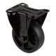 BS Rollen Roulette fixe L810.B44.101.06, diamètre 100 mm, L 32 mm, 110 kg avec platine de fixation noir-1