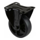 BS Rollen Roulette fixe L810.B44.101.06, diamètre 100 mm, L 32 mm, 110 kg avec platine de fixation noir-1